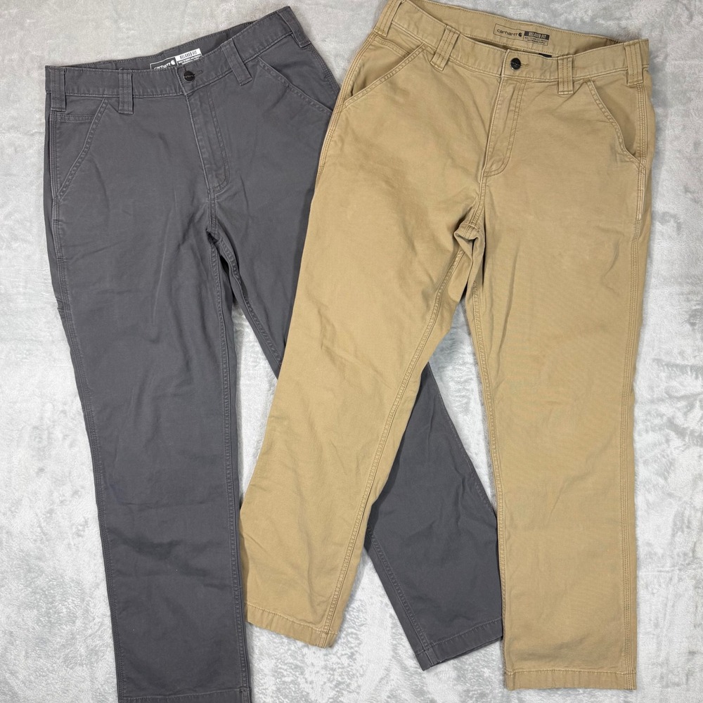 Carhartt Mens 32x32 Rugged Flex Relaxed Fit Canvas Work Pants Bundle 102291